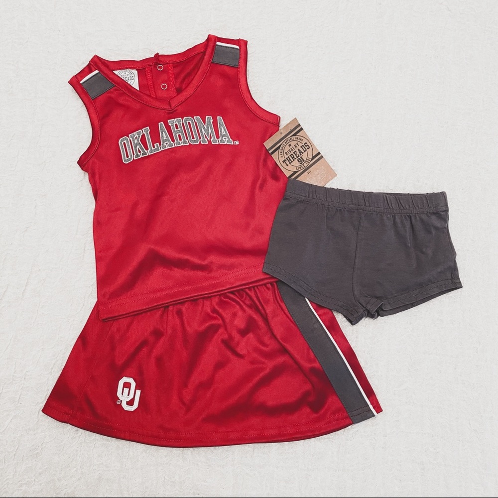 NWT Oklahoma Sooners Cheerleading Outfit